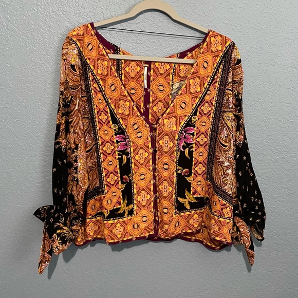 Free People Catch Me If You Can Boho Top